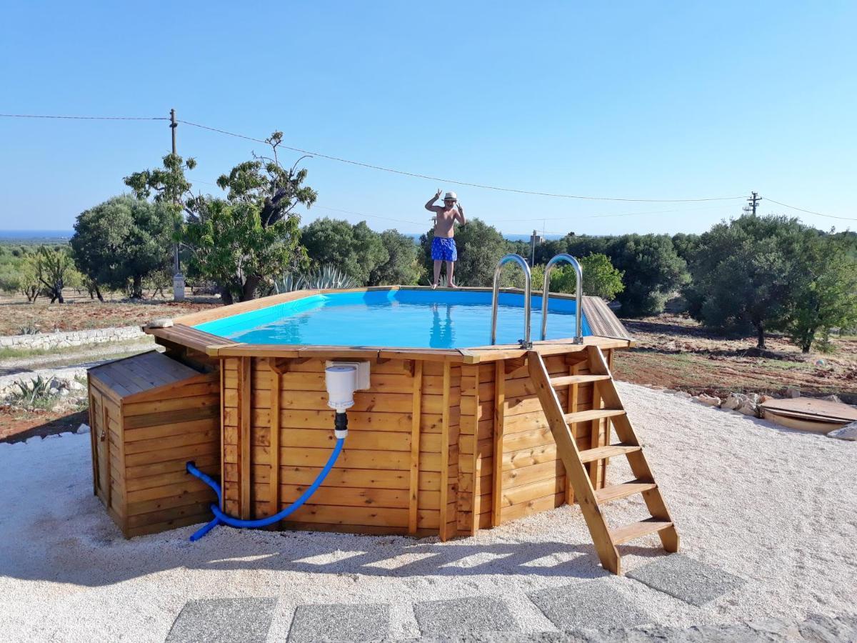 Villa 4 Trulli, Sea View, Vista Mare, Isolata ออสตูนี ภายนอก รูปภาพ
